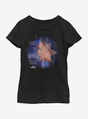 Marvel Captain Saved The World Youth Girls T-Shirt