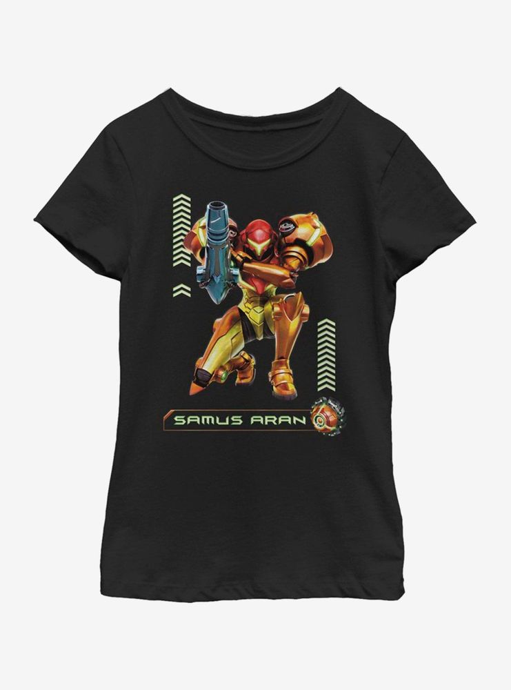 Nintendo Samus And Ball Youth Girls T-Shirt