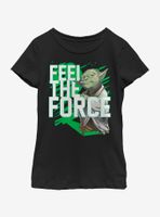 Star Wars Force Stack Yoda Youth Girls T-Shirt