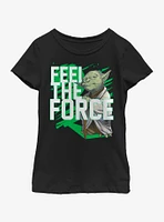 Star Wars Force Stack Yoda Youth Girls T-Shirt