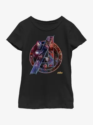 Marvel Avengers Team Neon Youth Girls T-Shirt