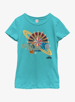 Marvel Captain Star Power Youth Girls T-Shirt