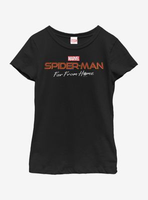 Marvel Spiderman: Far From Home Logo Youth Girls T-Shirt