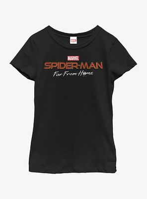 Marvel Spiderman: Far From Home Logo Youth Girls T-Shirt