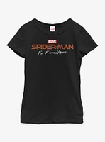 Marvel Spiderman: Far From Home Logo Youth Girls T-Shirt
