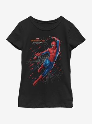Marvel Spiderman: Far From Home Traveling Spidy Youth Girls T-Shirt