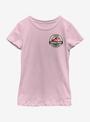 Jurassic Park Ranger Tan Badge Youth Girls T-Shirt
