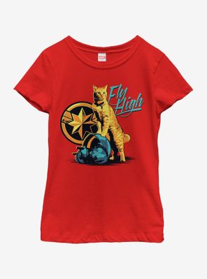 Marvel Captain Fly High Youth Girls T-Shirt