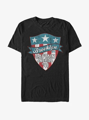 Marvel Captain America Brooklyn Logo T-Shirt