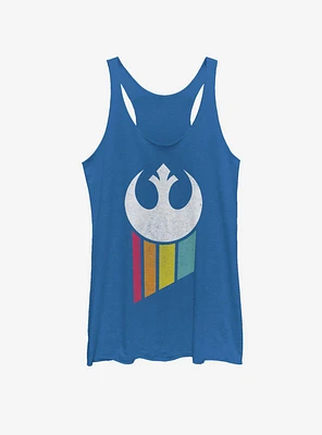 Star Wars Rainbow Rebel Logo Girls Tank