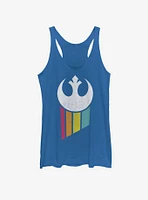 Star Wars Rainbow Rebel Logo Girls Tank