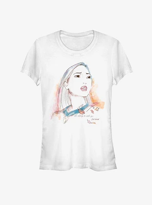Disney Pocahontas Watercolor Girls T-Shirt