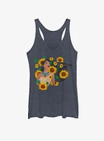 Disney Pocahontas Floral Princess Girls Tank