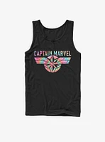 Marvel Captain Tie-Dye Logo Tank