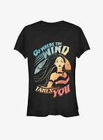 Disney Pocahontas Wind Takes You Girls T-Shirt