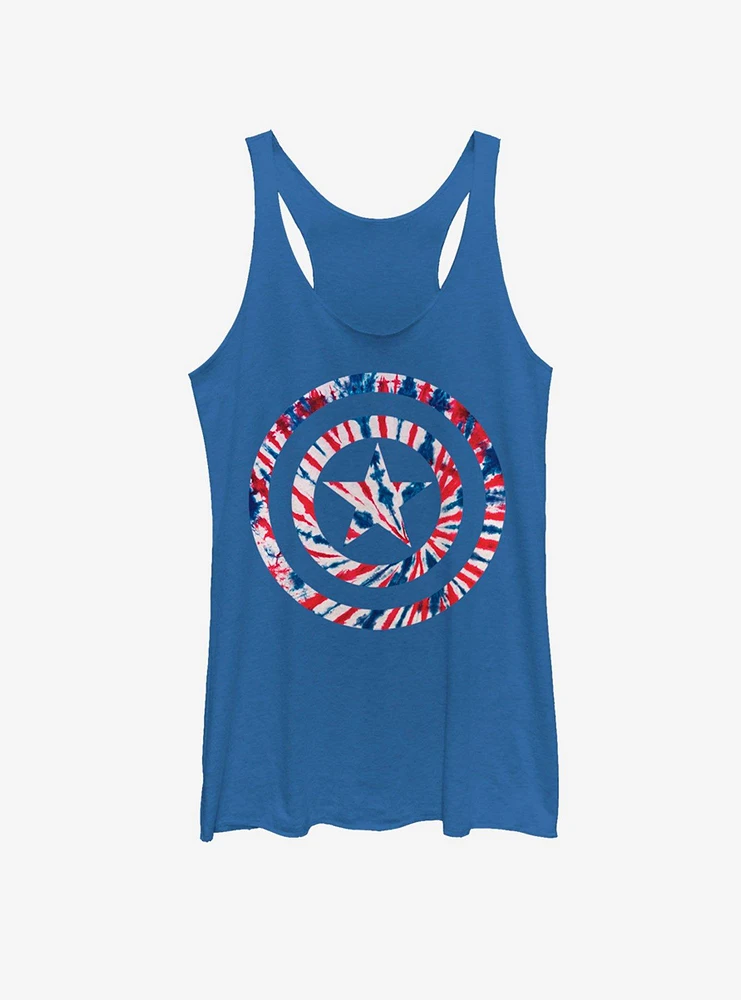 Marvel Captain America Tie-Dye Girls Tank