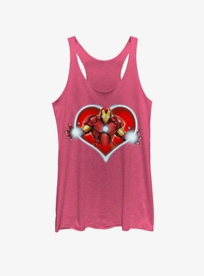 Marvel Iron Man Heart Blast Girls Tank