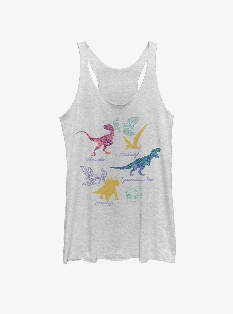 Jurassic Park Dino List Girls Tank