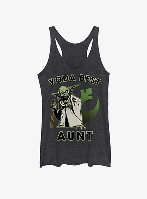 Star Wars Yoda Best Aunt Girls Tank