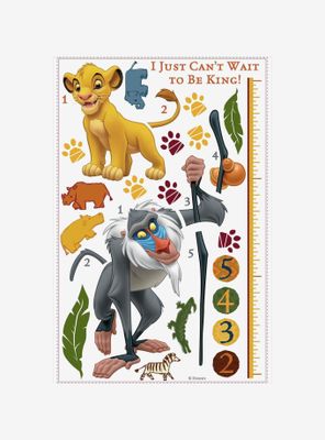 Disney The Lion King Rafiki Peel & Stick Inches Growth Chart