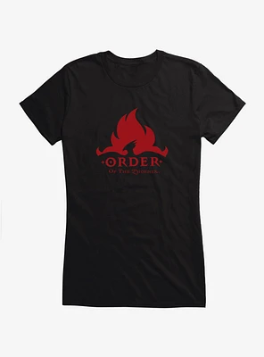Harry Potter Order of The Phoenix Outline Girls T-Shirt
