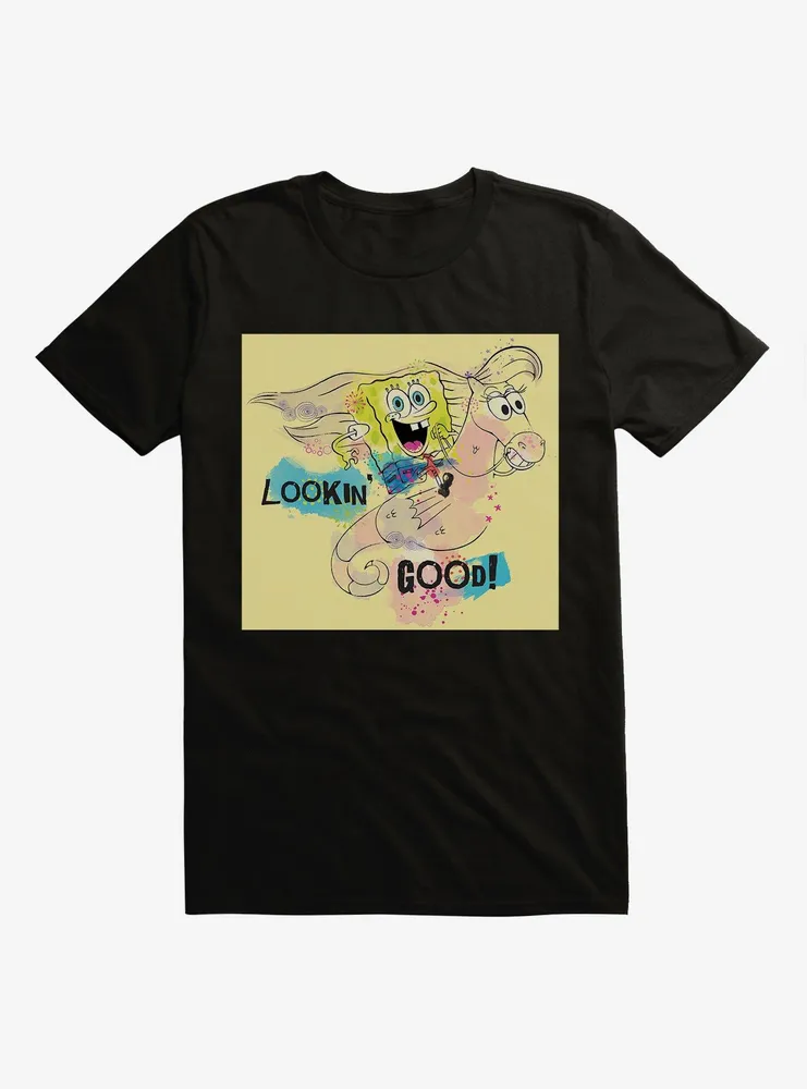 SpongeBob SquarePants Lookin' Good Seahorse Ride T-Shirt