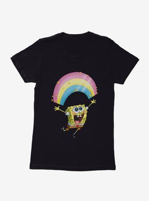 SpongeBob SquarePants Chasing Sparkle Rainbows Womens T-Shirt