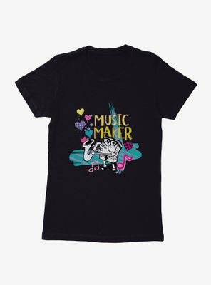 SpongeBob SquarePants Saxophone Playin' Music Maker Womens T-Shirt
