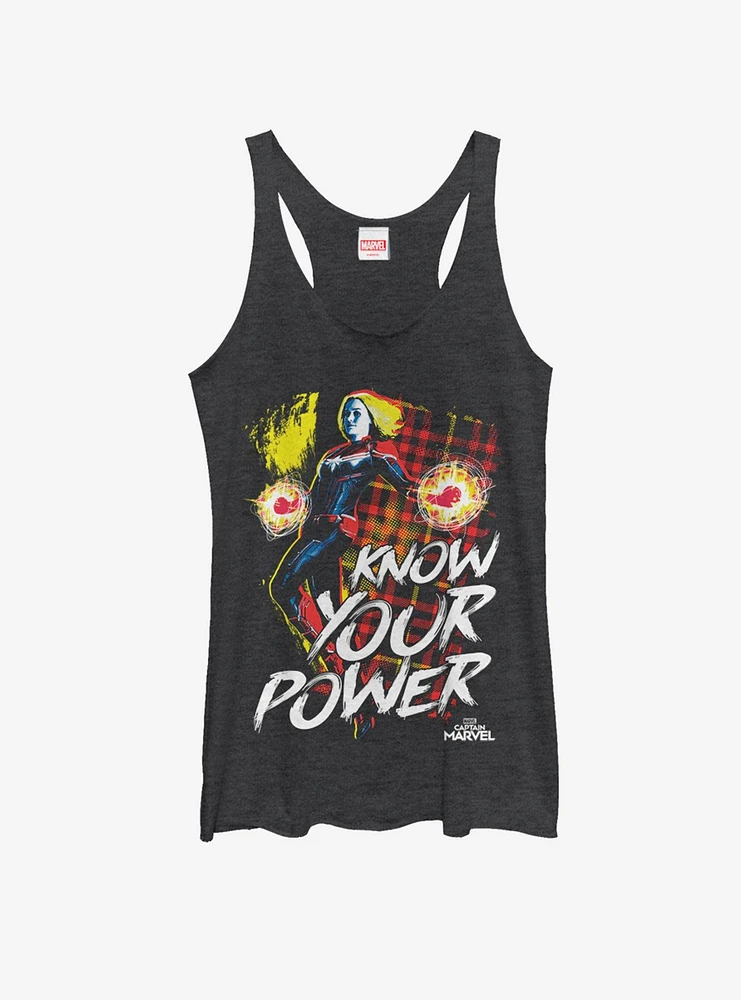 Marvel Captain Know Power Girls Tank