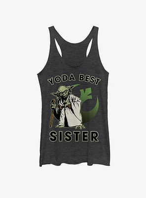 Star Wars Yoda Best Sister Girls Tank