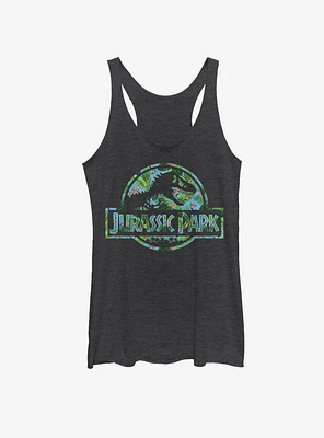 Jurassic Park Floral Logo Girls Tank