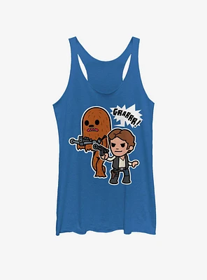 Star Wars Han Solo and Chewbacca Girls Tank
