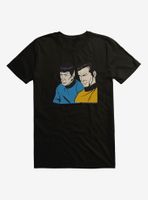 Star Trek Spock And Kirk Pop Art T-Shirt