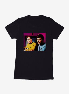 Star Trek Bones And Kirk Womens T-Shirt