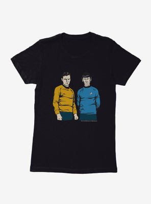 Star Trek Captain And Officer Womens T-Shirt