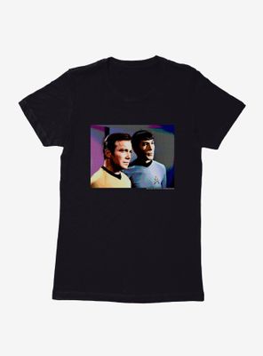 Star Trek Kirk And Spock Colorized Womens T-Shirt