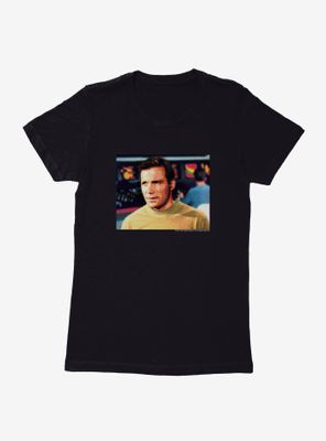 Star Trek Kirk Closeup Womens T-Shirt