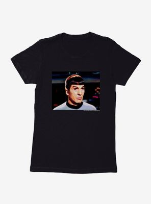 Star Trek Spock Closeup Womens T-Shirt