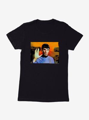 Star Trek Spock Salute Womens T-Shirt