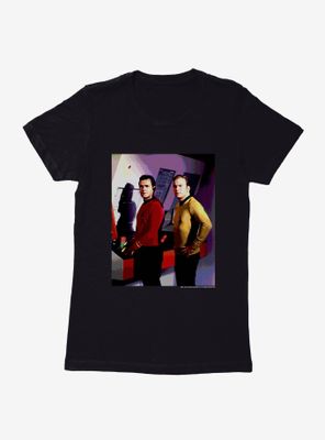 Star Trek Scotty And Kirk Colorized Womens T-Shirt
