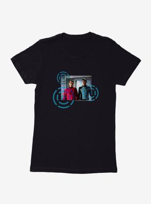 Star Trek Scotty And Spock Spirals Womens T-Shirt