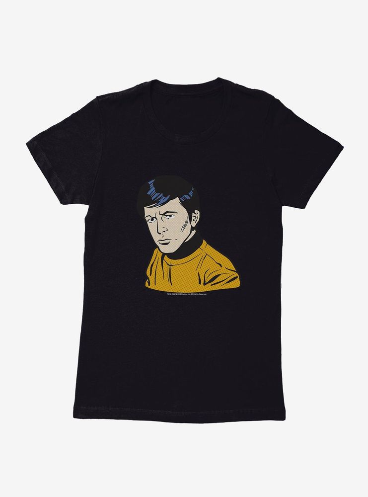 Star Trek Sulu Pop Art Womens T-Shirt