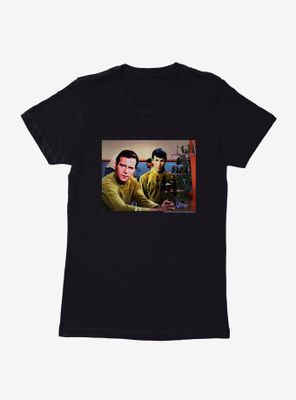 Star Trek Spock And Kirk Colorized Womens T-Shirt