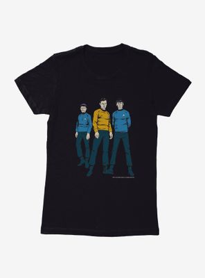 Star Trek Trio Womens T-Shirt