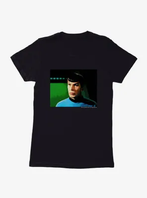 Star Trek Spock Green Womens T-Shirt