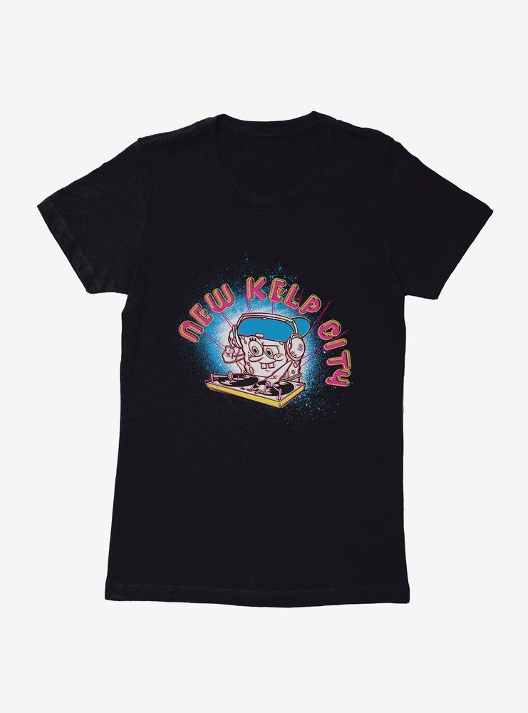 SpongeBob SquarePants New Kelp City DJ Sponge Womens T-Shirt