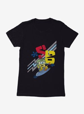 SpongeBob SquarePants Snowboarding Womens T-Shirt