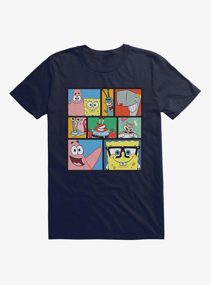 SpongeBob SquarePants Comp Bikini Bottom Friends T-Shirt