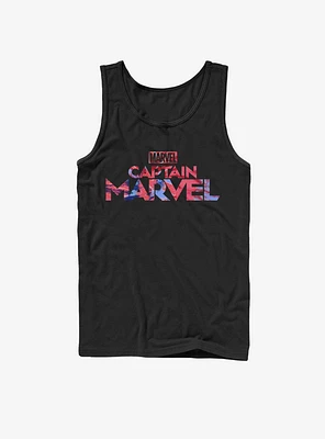 Marvel Captain Logo Tie-Dye Tank