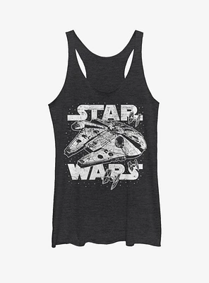 Star Wars Millennium Falcon and TIE Fighters Girls Tank